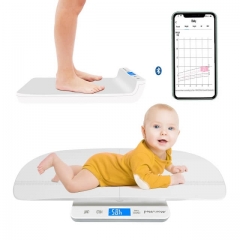 MOMMED Bluetooth Digitale Babywaage, Kleinkindwaage, Multifunktions-Waage für Haustiere und Kleinkinder in Pfund und Unzen, Baby-Gewichtswaage mit Bab