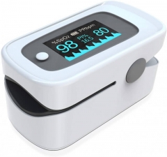 Pulsoximeter,Fingerpulsoximeter,Oximeter mit Alarm ideal zur schnellen Messung der Sauerstoffsättigung (SpO2)-Einfacher Pulsmesser für Kinder & Erwach